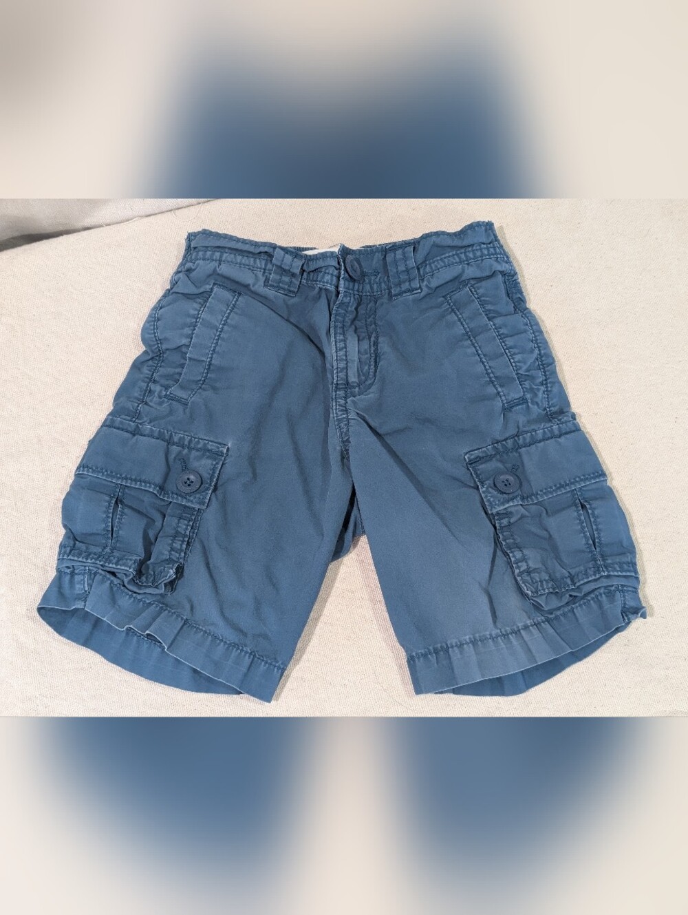 2007 Y2K Vintage Old Navy Cargo Shorts Blue Toddler Boy 18-24 mos school active
